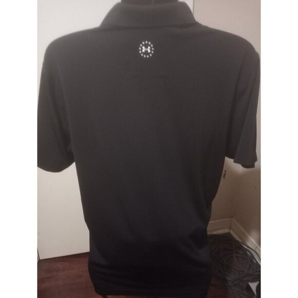 Under Armour Polo Shirt Mens XL Black Freedom Wounded Warrior Project - Picture 5 of 11